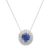 【予約会対象品】 ジュエリー JEWELRY 9月誕生石ネックレス サファイア シルバー プラチナ/サファイア ネックレス 【お取り寄せ】