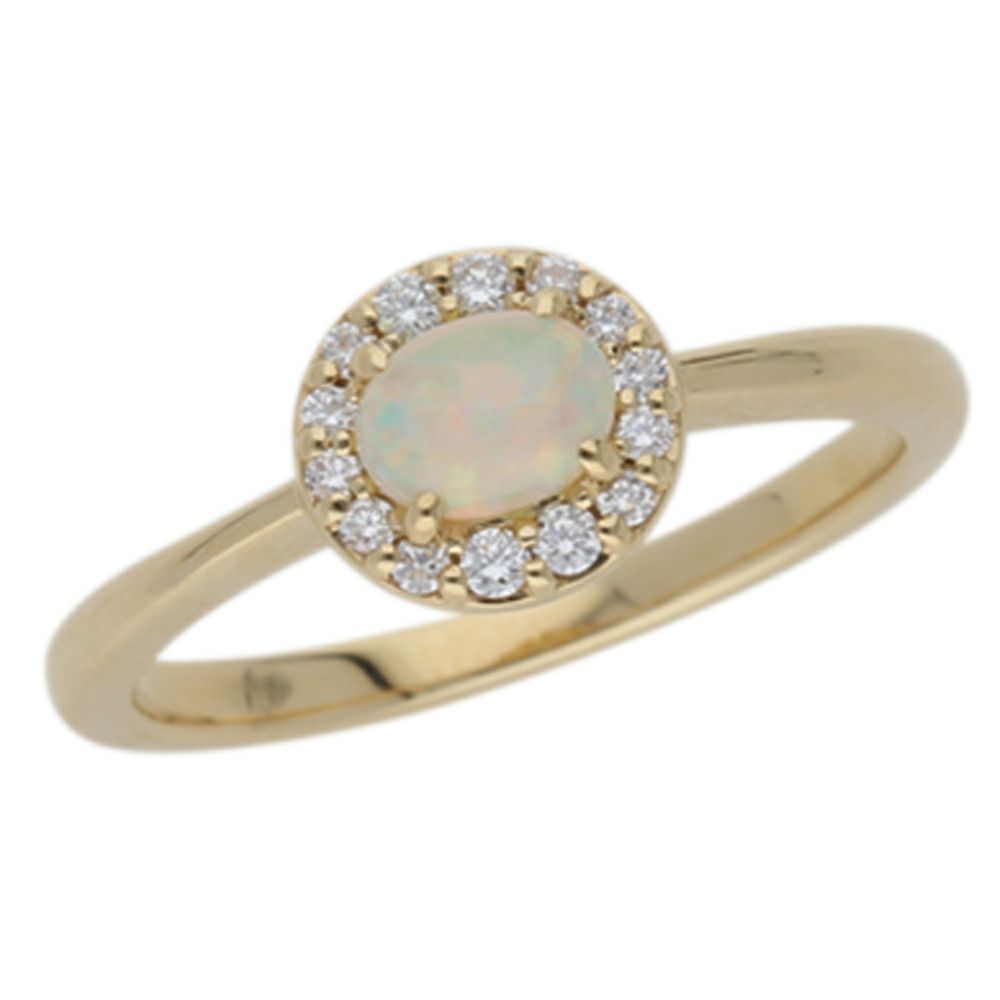 【予約会対象品】 ジュエリー JEWELRY 10月誕生石リング オパール ゴールド K18イエローゴールド/オパール リング 【お取り寄せ】