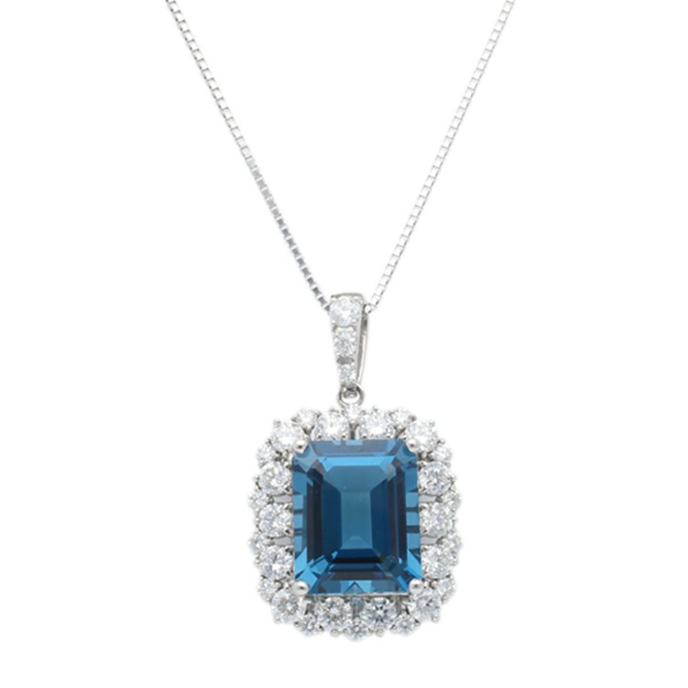 【予約会対象品】 ジュエリー JEWELRY 11月誕生石ネックレス トパーズ シルバー プラチナ/ブルートパーズ ネックレス 【お取り寄せ】