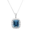 【予約会対象品】 ジュエリー JEWELRY 11月誕生石ネックレス トパーズ シルバー プラチナ/ブルートパーズ ネックレス 【お取り寄せ】