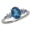 【予約会対象品】 ジュエリー JEWELRY 11月誕生石リング トパーズ シルバー プラチナ/ブルートパーズ リング 【お取り寄せ】