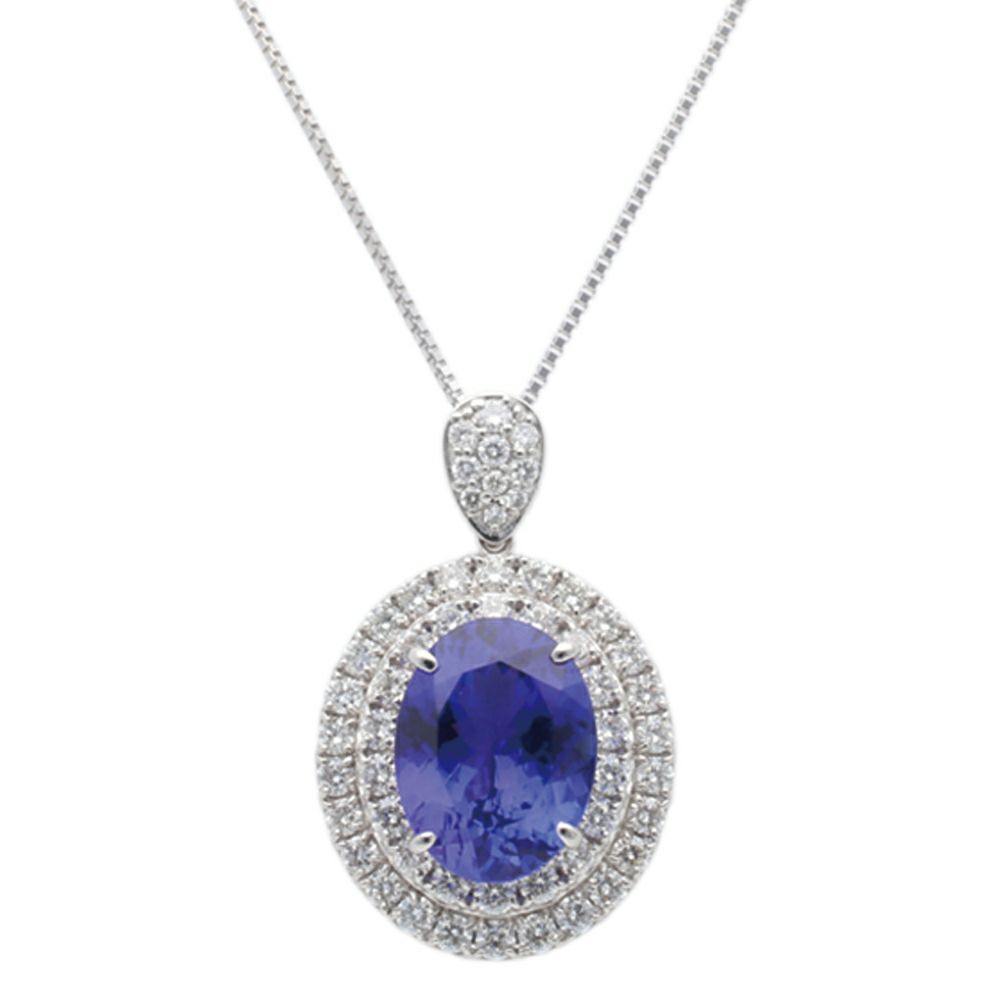 【予約会対象品】 ジュエリー JEWELRY 12月誕生石ネックレス タンザナイト シルバー プラチナ/タンザナイト ネックレス 【お取り寄せ】