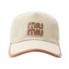 【予約会対象品】 ミュウミュウ MIUMIU キャップ 帽子 キャンバスベースボールキャップ 5HC179 2CRN F062F ベージュ 【お取り寄せ】