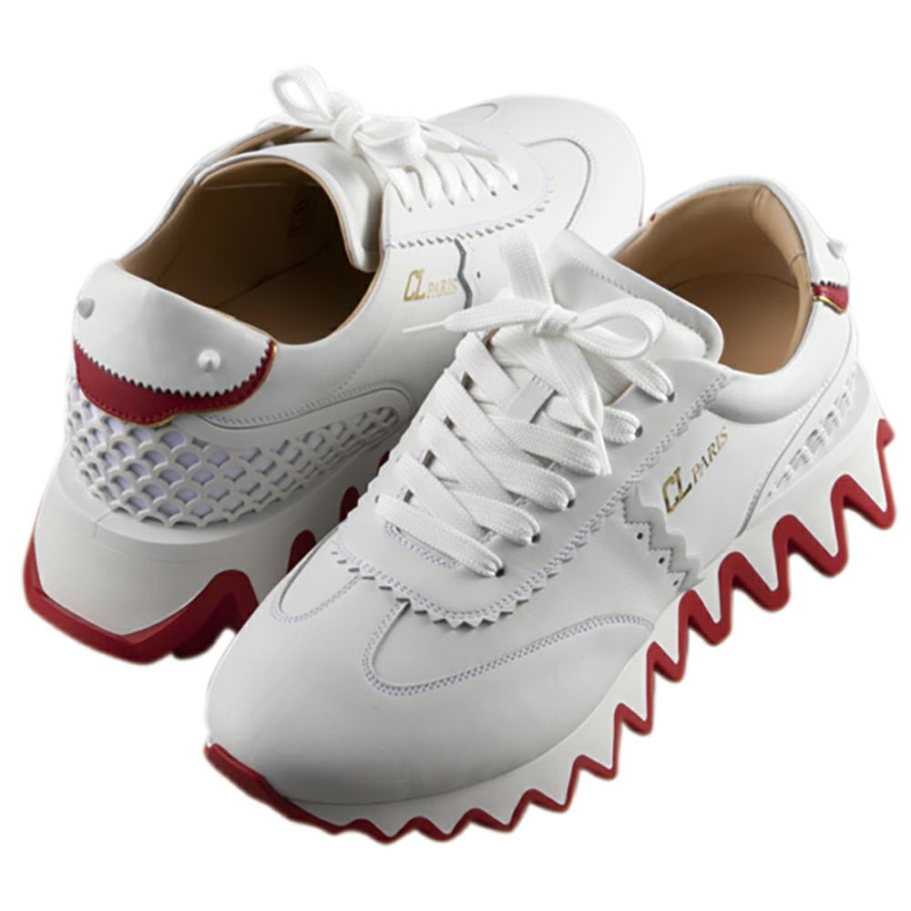 【予約会対象品】 クリスチャンルブタン CHRISTIAN LOUBOUTIN スニーカー LOUBI SHARK 3200517 WH43 ホワイト 【お取り寄せ】