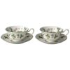 【予約会対象品】 ウェッジウッド WEDGWOOD ティーカップ カップ＆ソーサー ワイルドストロベリー ティーカップ＆ソーサー ペア（ピオニー） グリーン 【お取り寄せ】