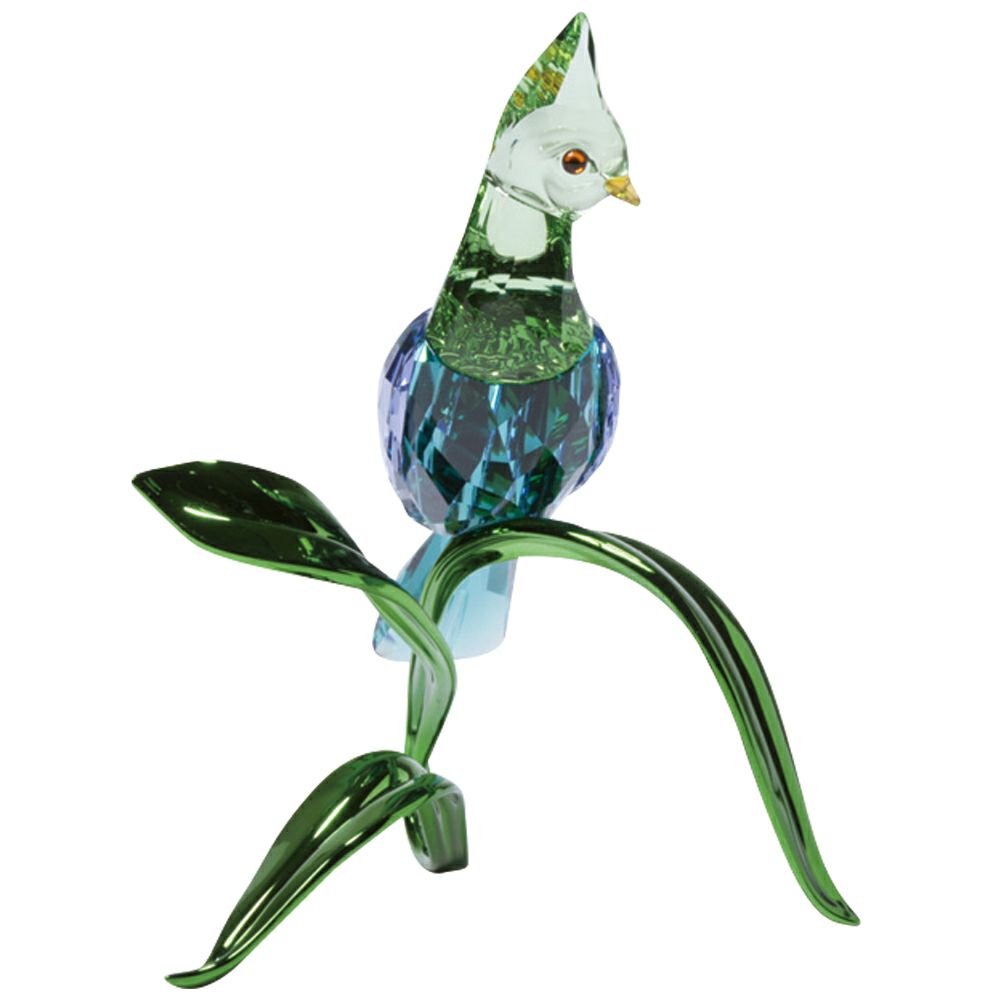 【予約会対象品】 スワロフスキー SWAROVSKI 置物 フィギュアオーナメント Idyllia エボシドリ グリーン 5693147 マルチカラー 【お取り寄せ】
