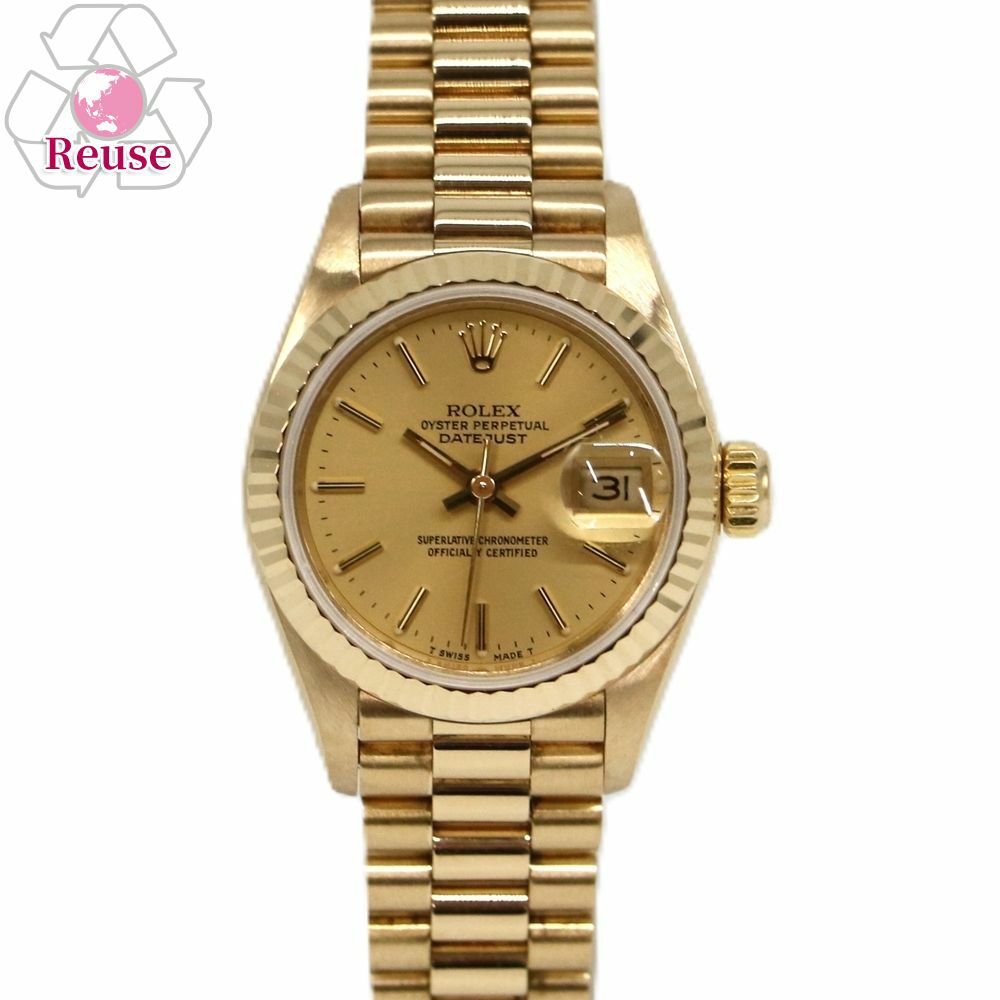【予約会対象品】 【リユース品】 ロレックス ROLEX 腕時計 レディースウォッチ デイトジャスト 69178 ゴールド 【お取り寄せ】