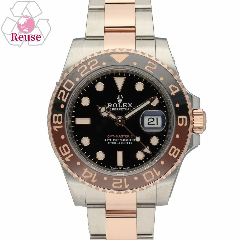 【予約会対象品】 【リユース品】 ロレックス ROLEX 腕時計 メンズウォッチ GMTマスター2 126711CHNR ゴールド 【お取り寄せ】