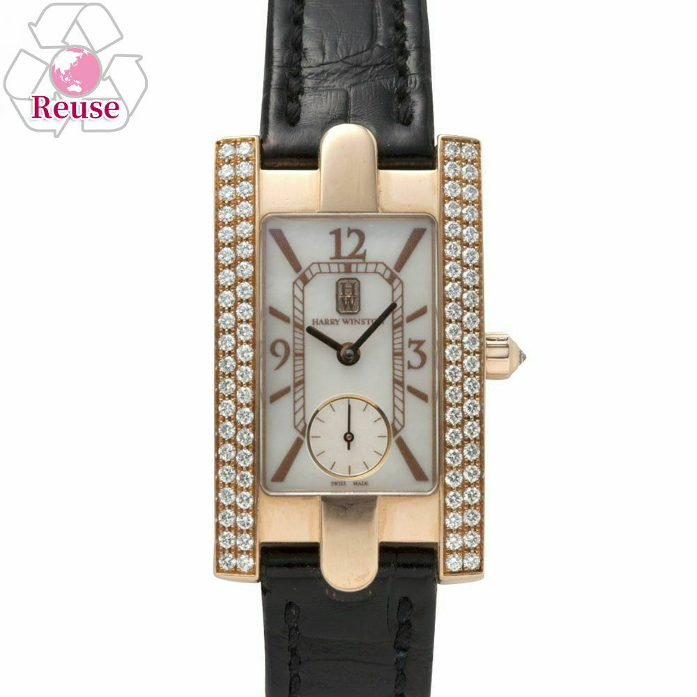 【予約会対象品】 【リユース品】 ハリーウィンストン HARRY　WINSTON 腕時計 レディースウォッチ レディアヴェニュー 310LQR ブラック 【お取り寄せ】