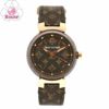 【予約会対象品】 【リユース品】 ルイヴィトン LOUIS　VUITTON 腕時計 レディースウォッチ タンブールMM QA138Z ブラウン 【お取り寄せ】