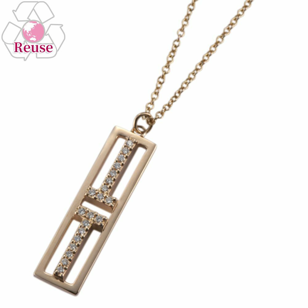 【予約会対象品】 【リユース品】 ティファニー TIFFANY＆CO アクセサリー ネックレス Tトゥオープンバー ペンダント ゴールド 【お取り寄せ】