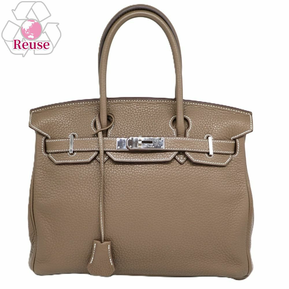 【予約会対象品】 【リユース品】 エルメス HERMES ハンドバッグ バーキン30 グレー 【お取り寄せ】