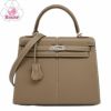 【予約会対象品】 【リユース品】 エルメス HERMES ハンドバッグ ケリーパデット25 グレー 【お取り寄せ】