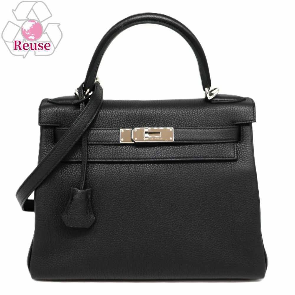 【予約会対象品】 【リユース品】 エルメス HERMES ハンドバッグ ケリー28 ブラック 【お取り寄せ】