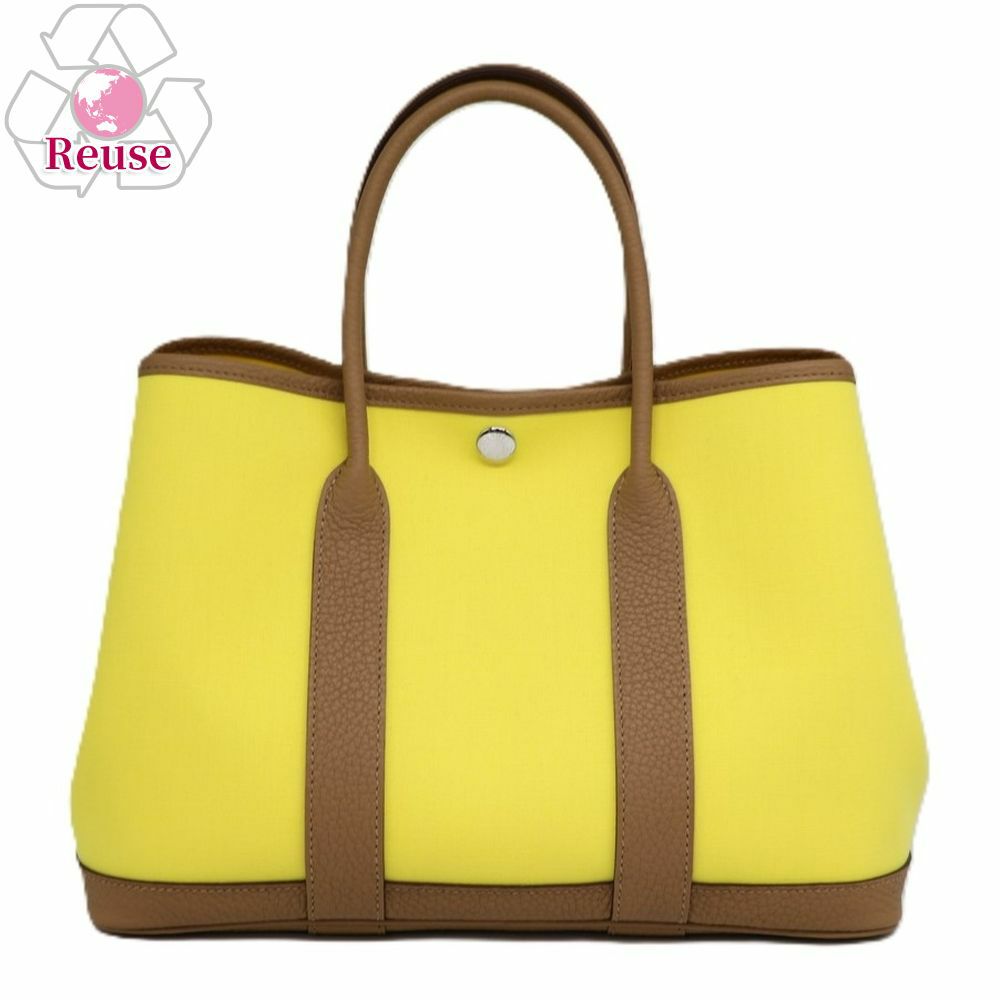 【予約会対象品】 【リユース品】 エルメス HERMES ハンドバッグ ガーデンパーティー30TPM イエロー 【お取り寄せ】