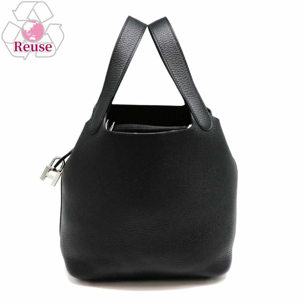 【予約会対象品】 【リユース品】 エルメス HERMES ハンドバッグ ピコタンロック18PM ブラック 【お取り寄せ】