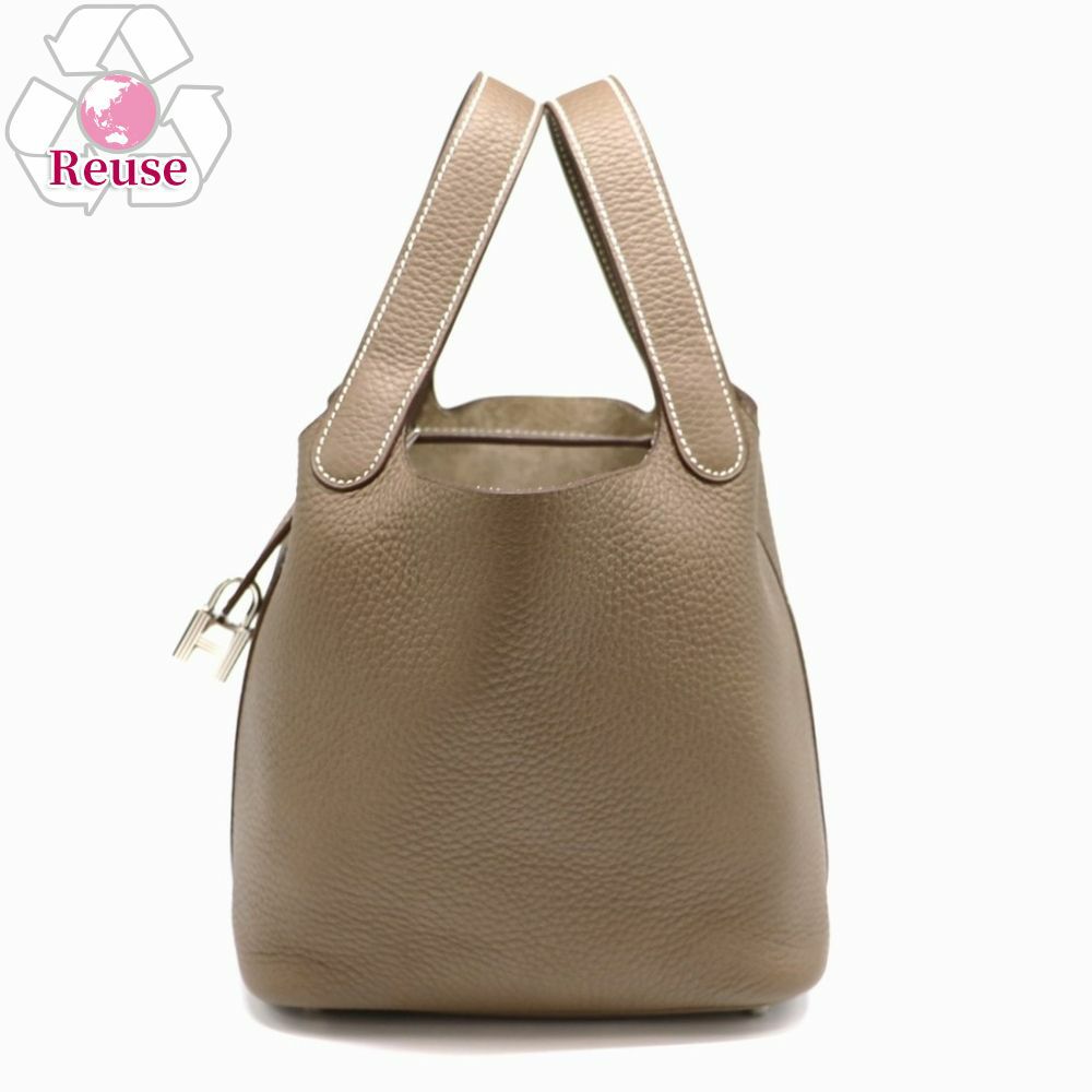 【予約会対象品】 【リユース品】 エルメス HERMES ハンドバッグ ピコタンロック18PM グレー 【お取り寄せ】
