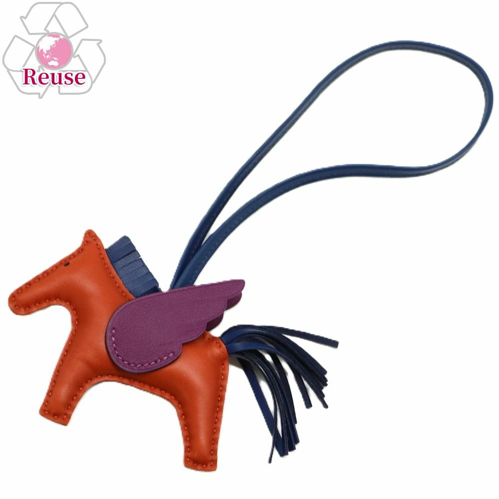 【予約会対象品】 【リユース品】 エルメス HERMES アクセサリー バッグチャーム ロデオチャームペガサ ブラウン 【お取り寄せ】