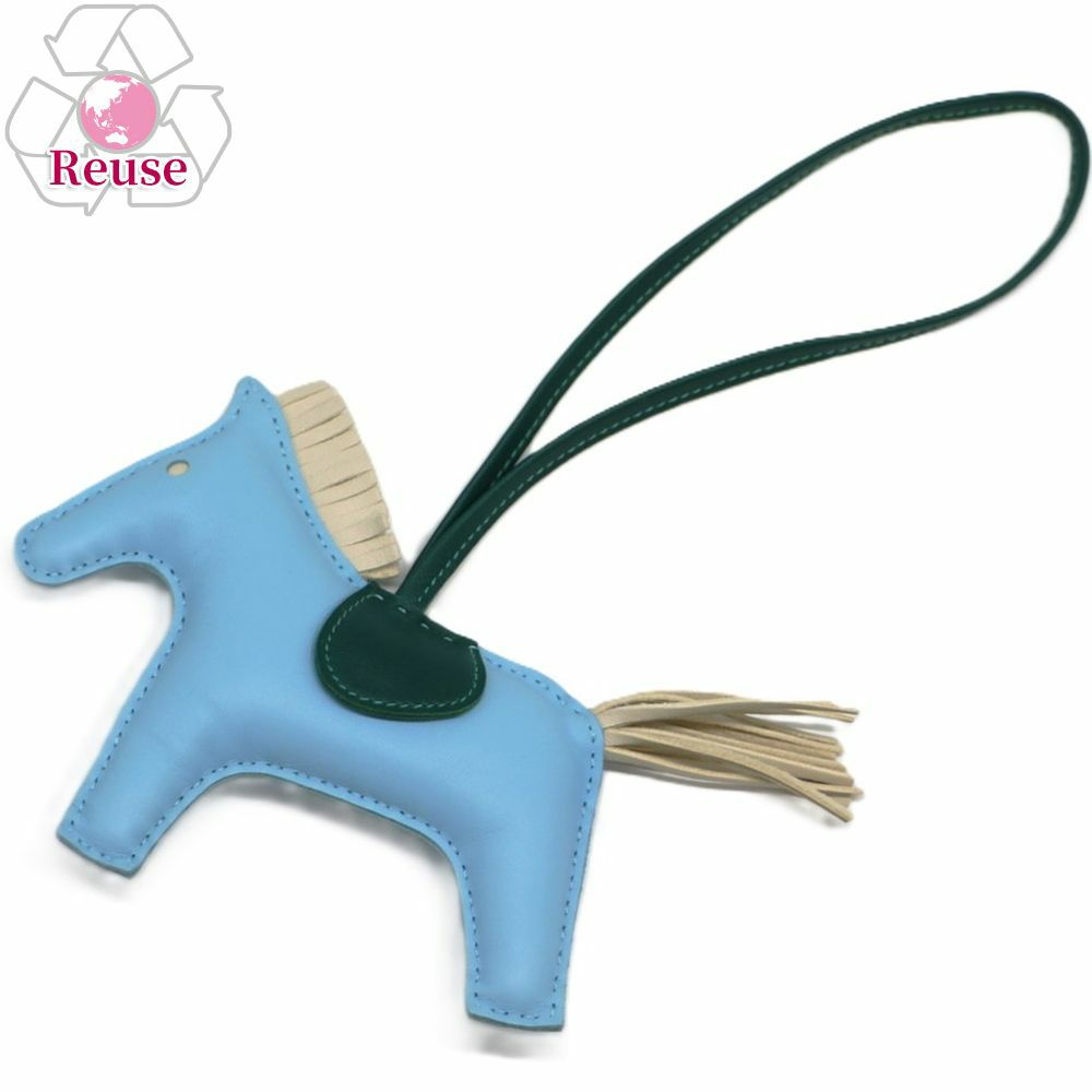 【予約会対象品】 【リユース品】 エルメス HERMES アクセサリー バッグチャーム ロデオチャームMM ブルー 【お取り寄せ】
