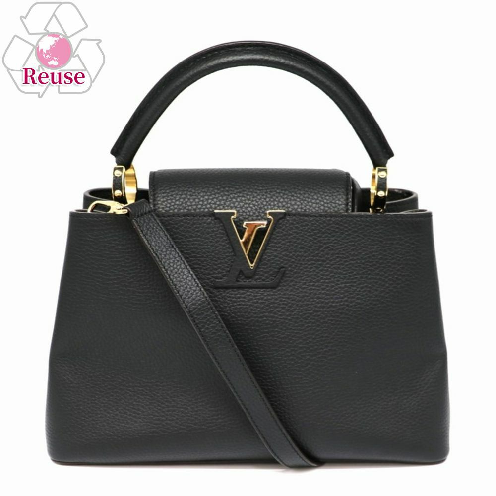 【予約会対象品】 【リユース品】 ルイヴィトン LOUIS VUITTON 2WAYバッグ カプシーヌPM ツイリーセット ブラック 【お取り寄せ】