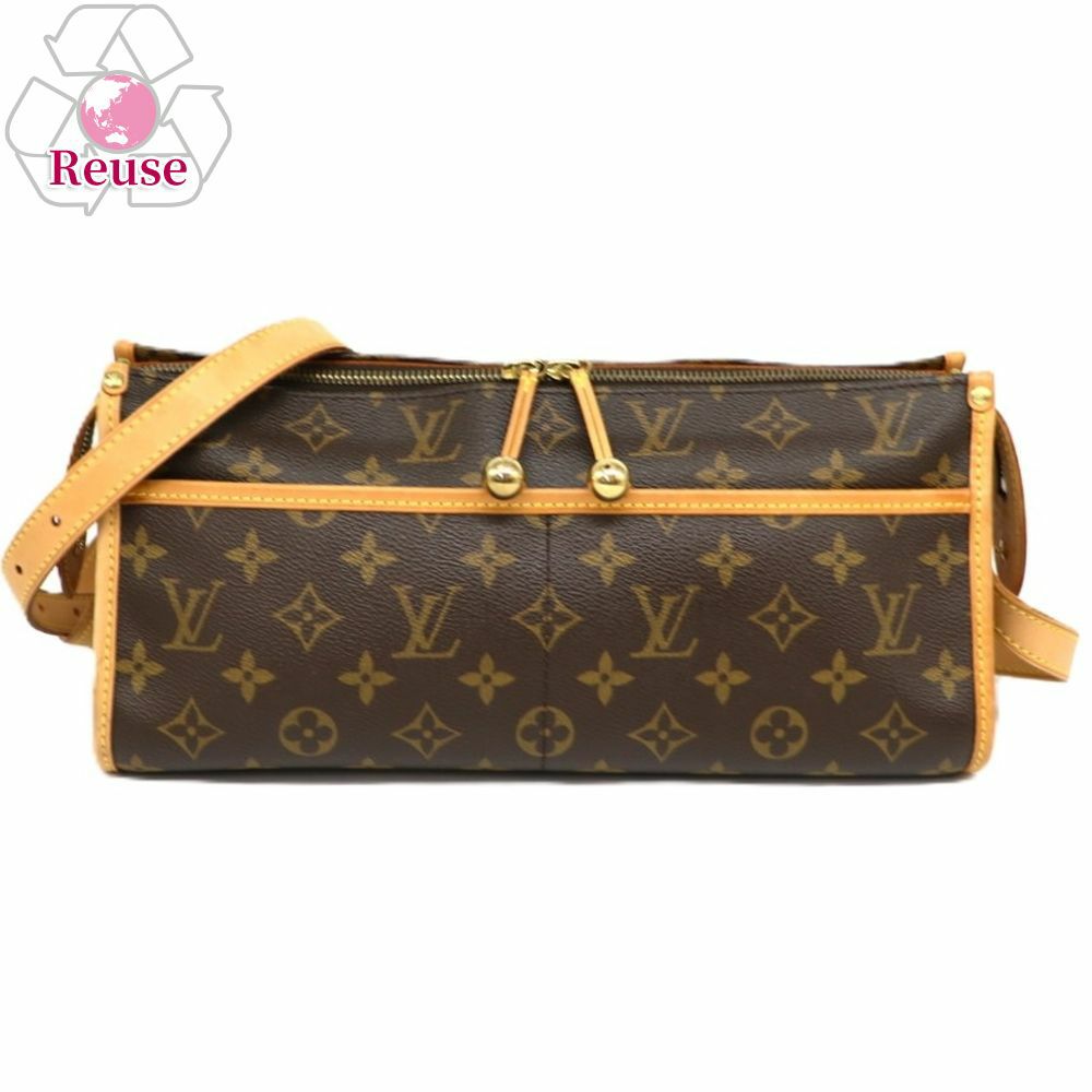 【予約会対象品】 【リユース品】 ルイヴィトン LOUIS VUITTON ショルダーバッグ ポパンクール M40008 ブラウン 【お取り寄せ】