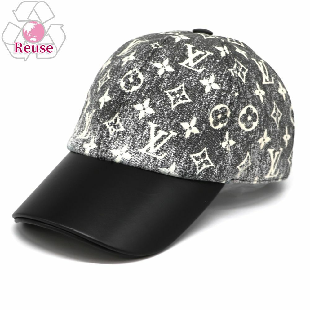 【予約会対象品】 【リユース品】 ルイヴィトン LOUIS VUITTON キャップ 帽子 キャップ M7028M ブラック L 【お取り寄せ】