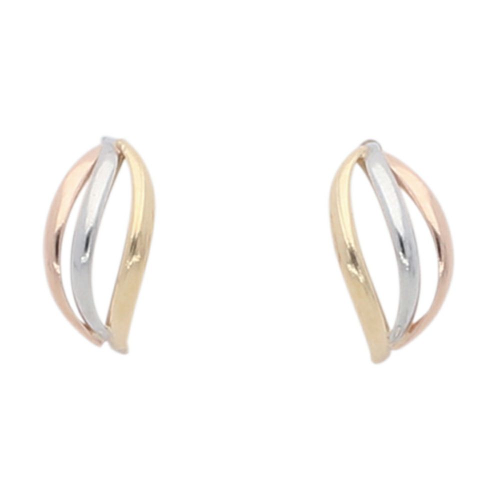 【予約会対象品】 ジュエリー JEWELRY スリーカラーピアス 地金 ゴールド プラチナ/K18イエローゴールド/ピンクゴールド　ピアス 【お取り寄せ】