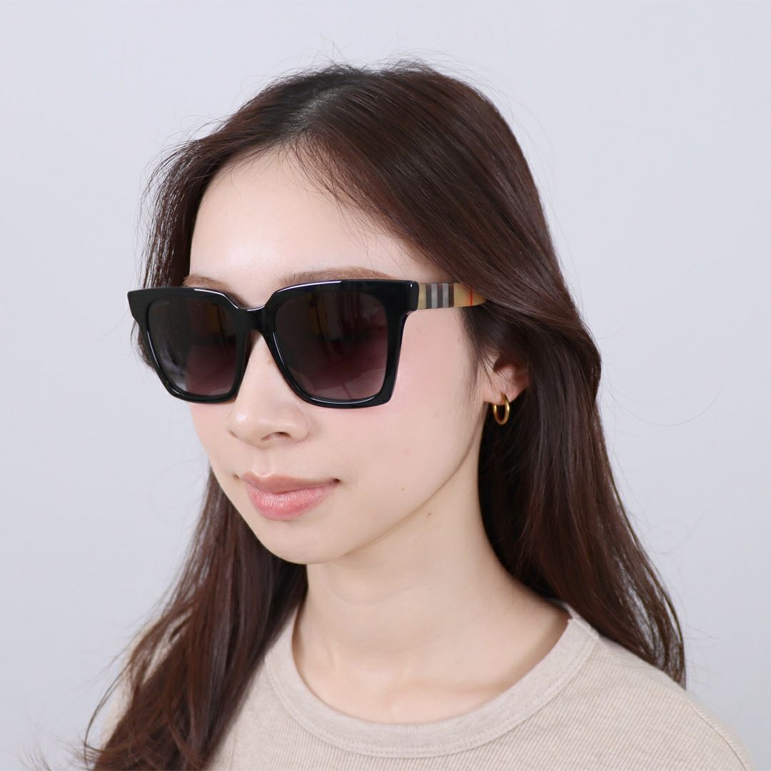 バーバリー BURBERRY メンズ レディース サングラス 0BE4335 39298G 53 BLACK GREY GRADIENT
