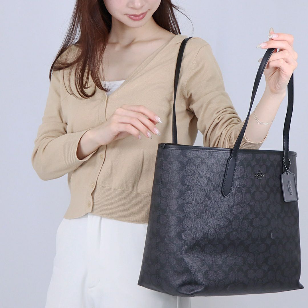 コーチ COACH トートバッグ シティシグネチャー キャンバス CV976