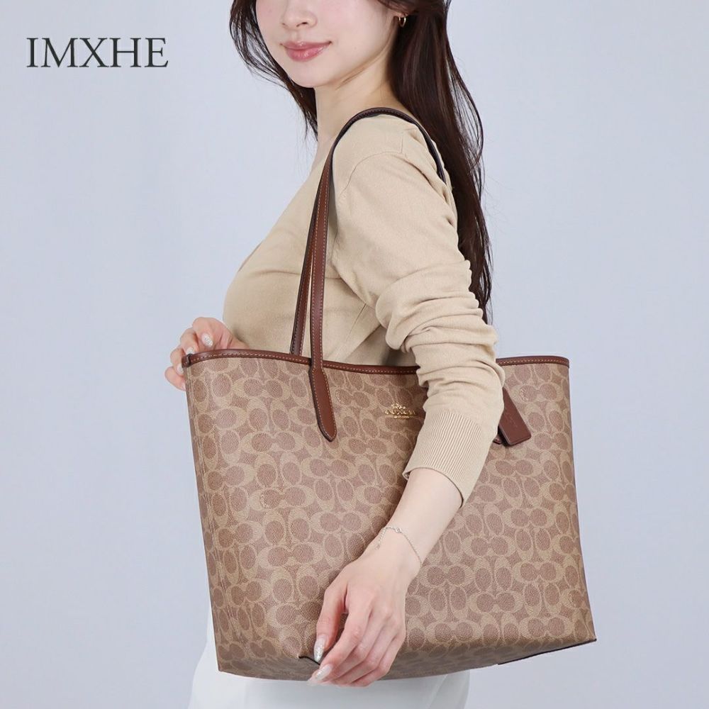 コーチ COACH トートバッグ シティシグネチャー キャンバス CV976