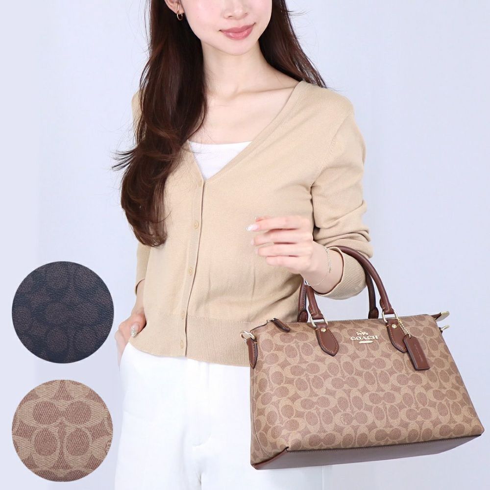 コーチ COACH 2WAYバッグ ジョージア サッチェル バッグ シグネチャー キャンバス CW422