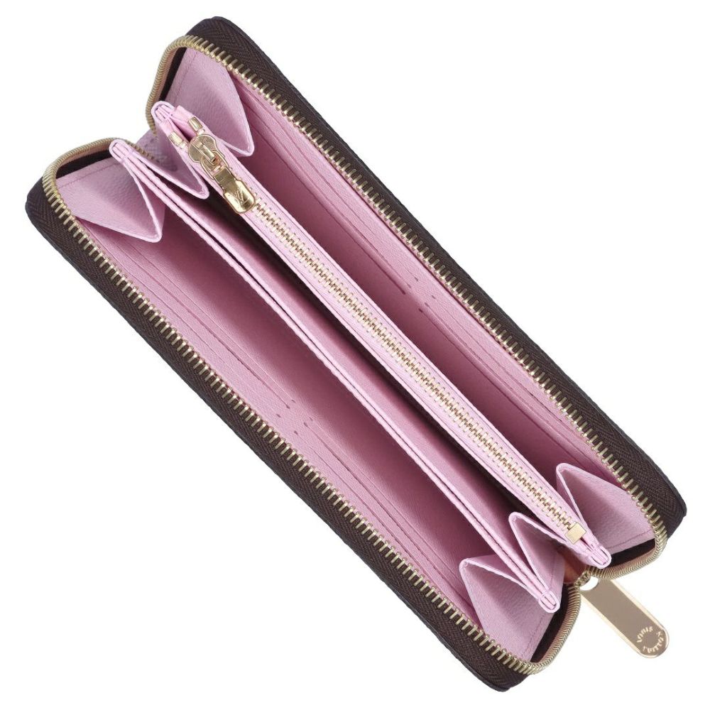 ルイヴィトン LOUIS VUITTON 村上隆 長財布 M13433 LV×TM ジッピー･ウォレット サクラブラウン