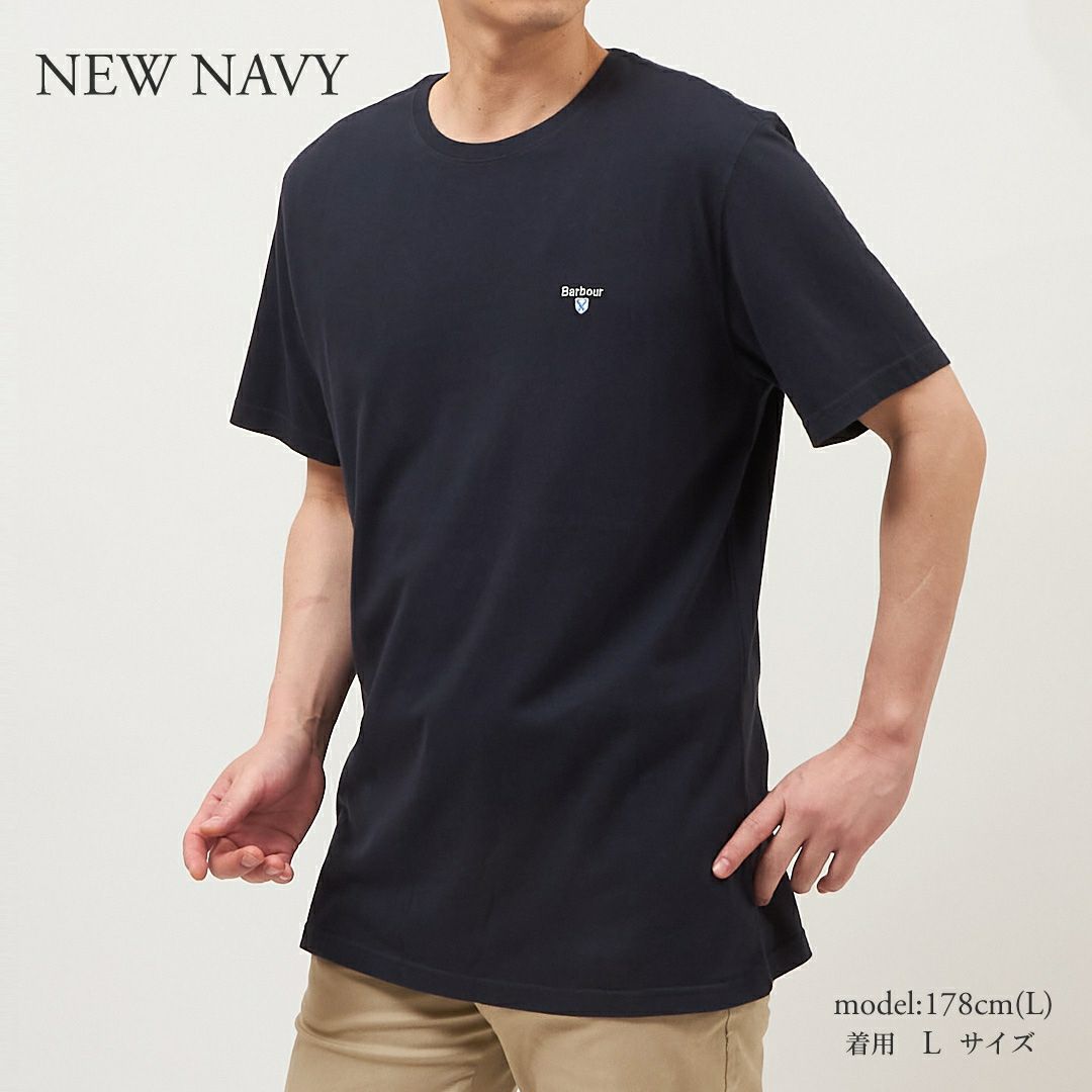 バブアー BARBOUR メンズ 半袖Tシャツ クルーネック BARBOUR TARTAN SPORT T SHIRT MTS0670