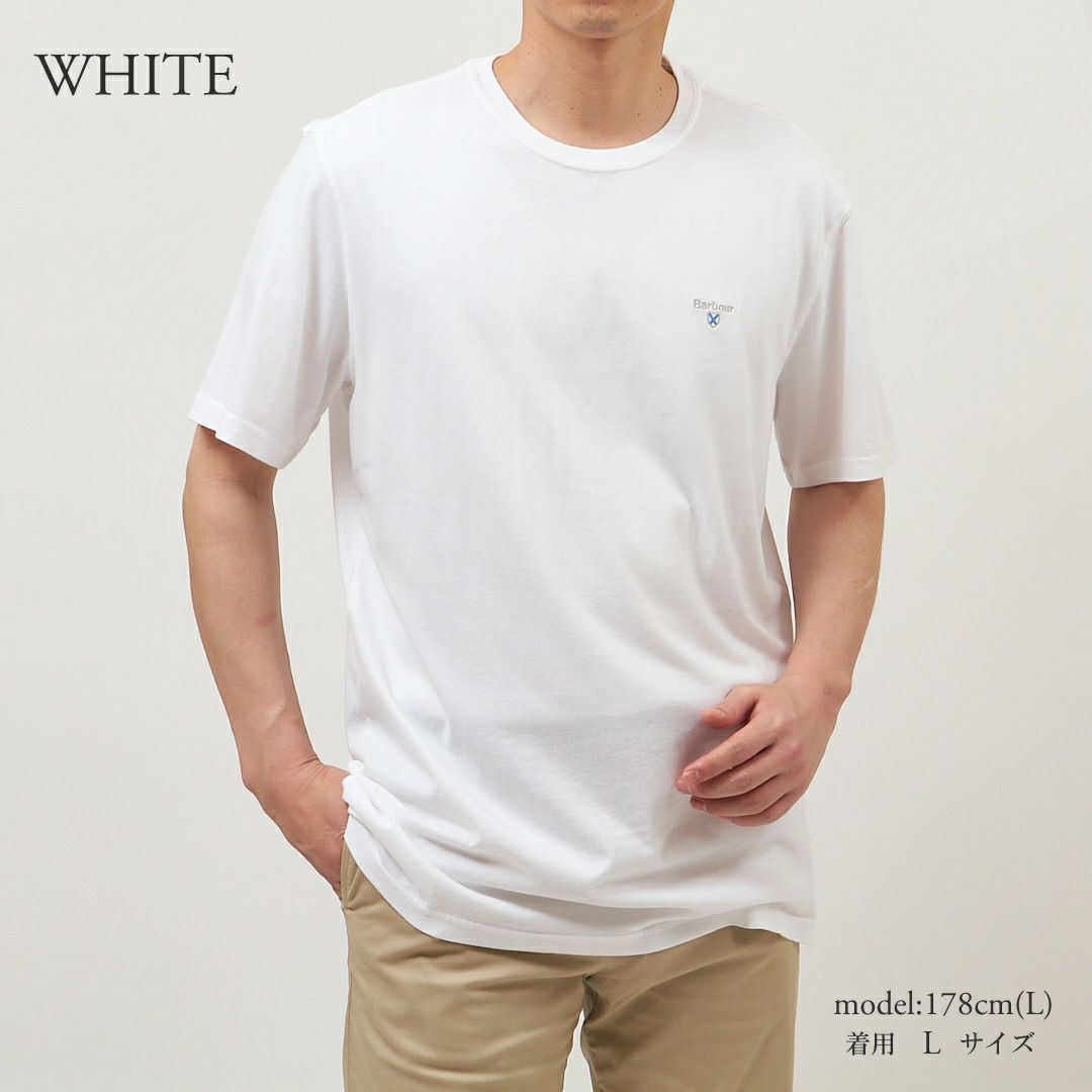 バブアー BARBOUR メンズ 半袖Tシャツ クルーネック BARBOUR TARTAN SPORT T SHIRT MTS0670