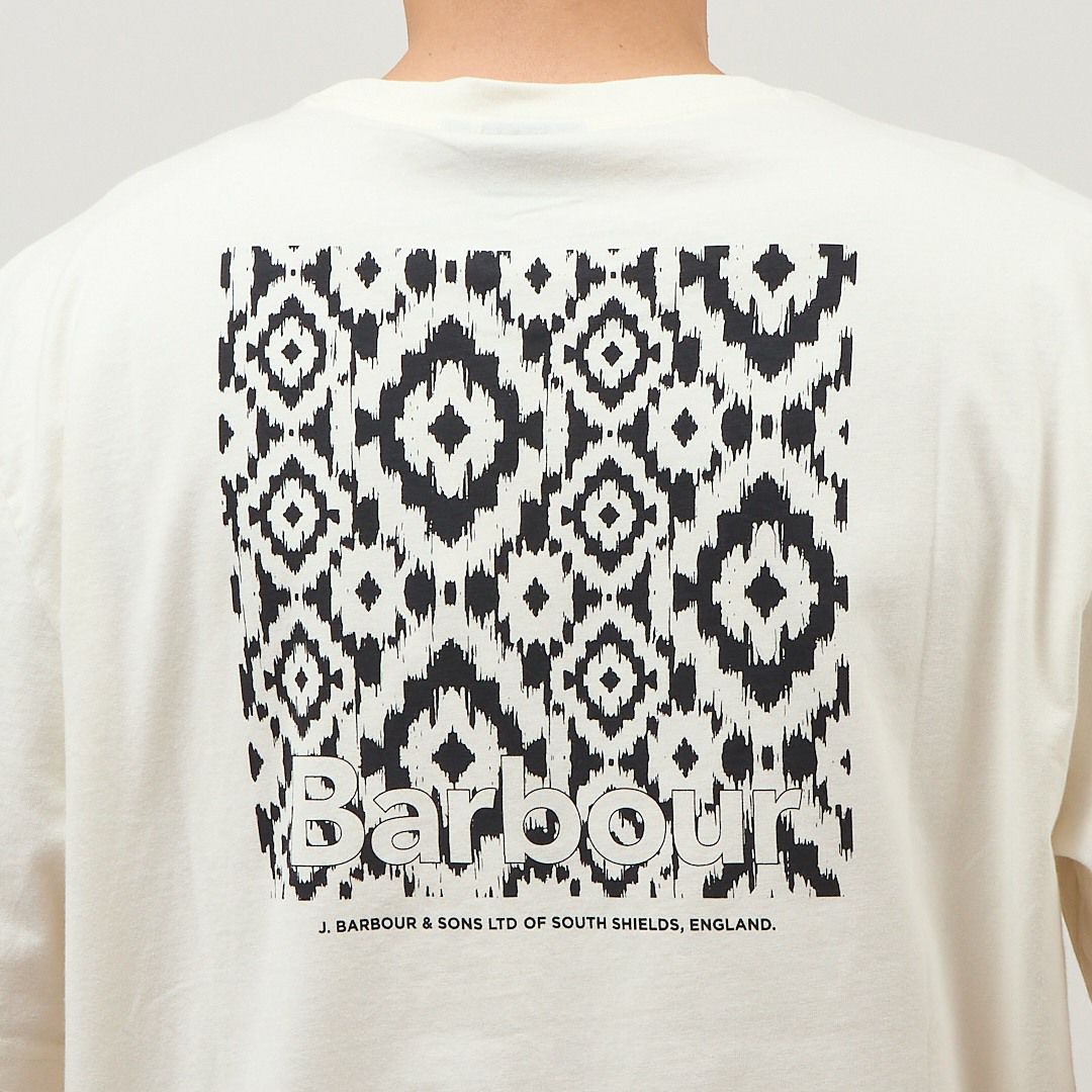 バブアー BARBOUR メンズ 半袖Tシャツ クルーネック BARBOUR HOMELANE T SHIRT MTS1397 WHISPER WHITE