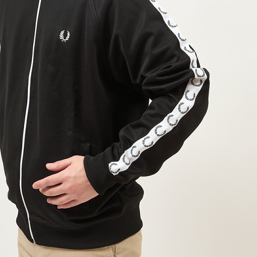 フレッドペリー FRED PERRYトップス アウター ブルゾン ジャケット ジャージ TAPED TRACK JACKET J4620 198 BLACK