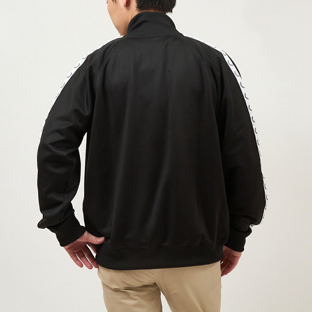 フレッドペリー FRED PERRYトップス アウター ブルゾン ジャケット ジャージ TAPED TRACK JACKET J4620 198 BLACK