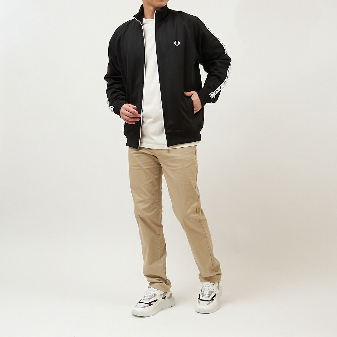 フレッドペリー FRED PERRYトップス アウター ブルゾン ジャケット ジャージ TAPED TRACK JACKET J4620 198 BLACK