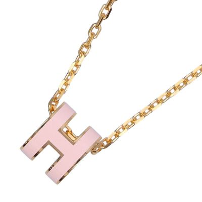 エルメス HERMES ネックレス ポップアッシュミニ H147992F ROSE DRAGEE/GD