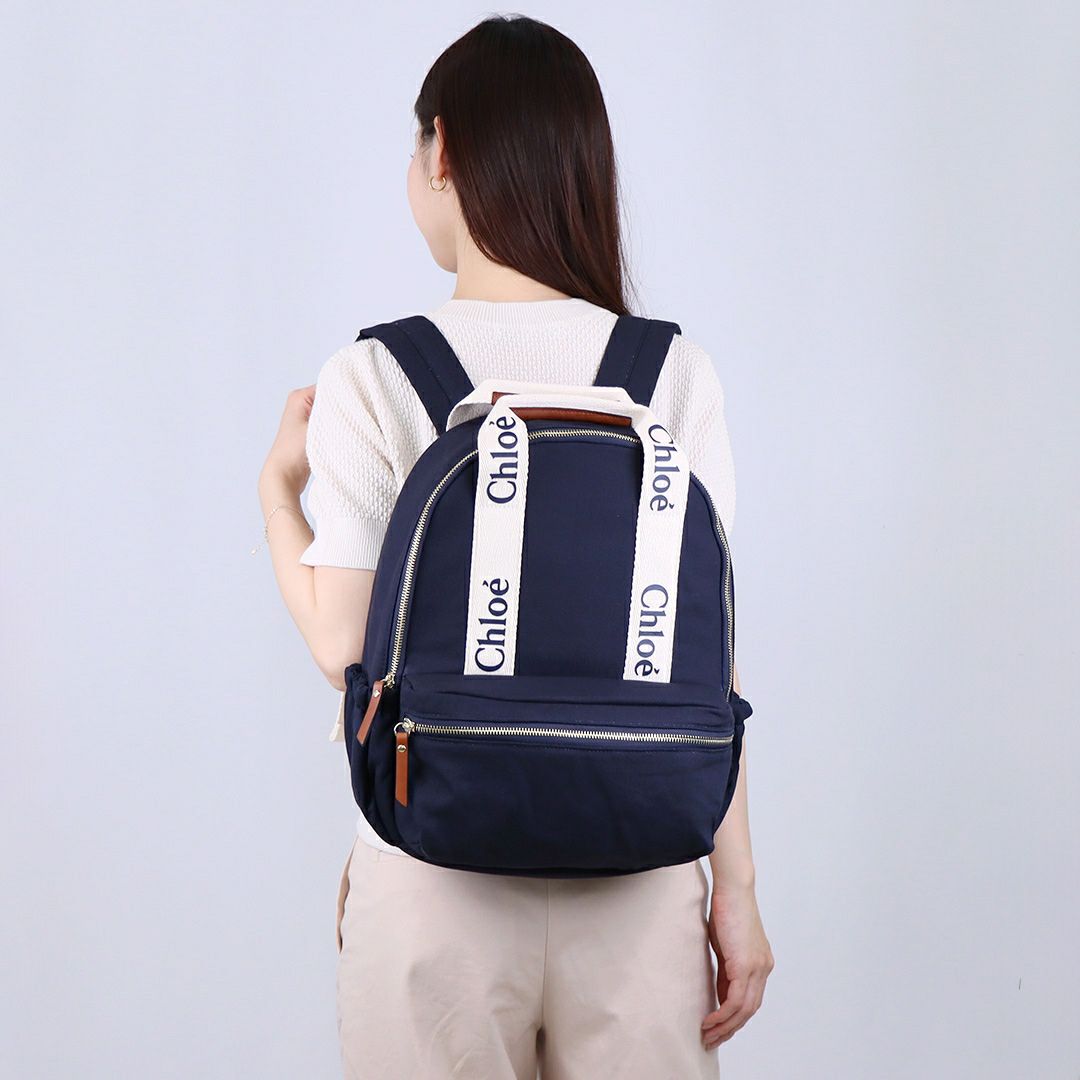 クロエ CHLOE バッグ リュックサック バックパック マザーズバッグ C20579 859 NAVY