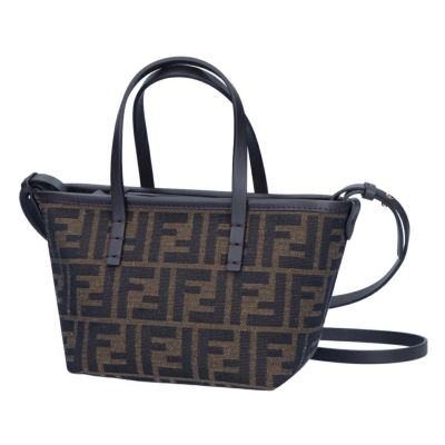 フェンディ FENDI 2WAYバッグ MINI ROLL 8BS096 AFPM F1GL7 T.MORO+R.EBANO+OS FF ジャガードバッグ