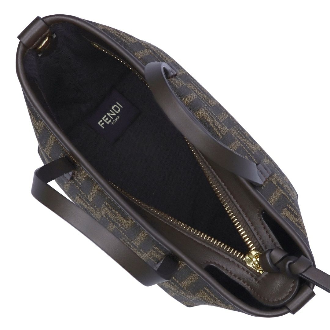 フェンディ FENDI 2WAYバッグ MINI ROLL 8BS096 AFPM F1GL7 T.MORO+R.EBANO+OS FF ジャガードバッグ
