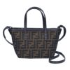フェンディ FENDI 2WAYバッグ MINI ROLL 8BS096 AFPM F1GL7 T.MORO+R.EBANO+OS FF ジャガードバッグ