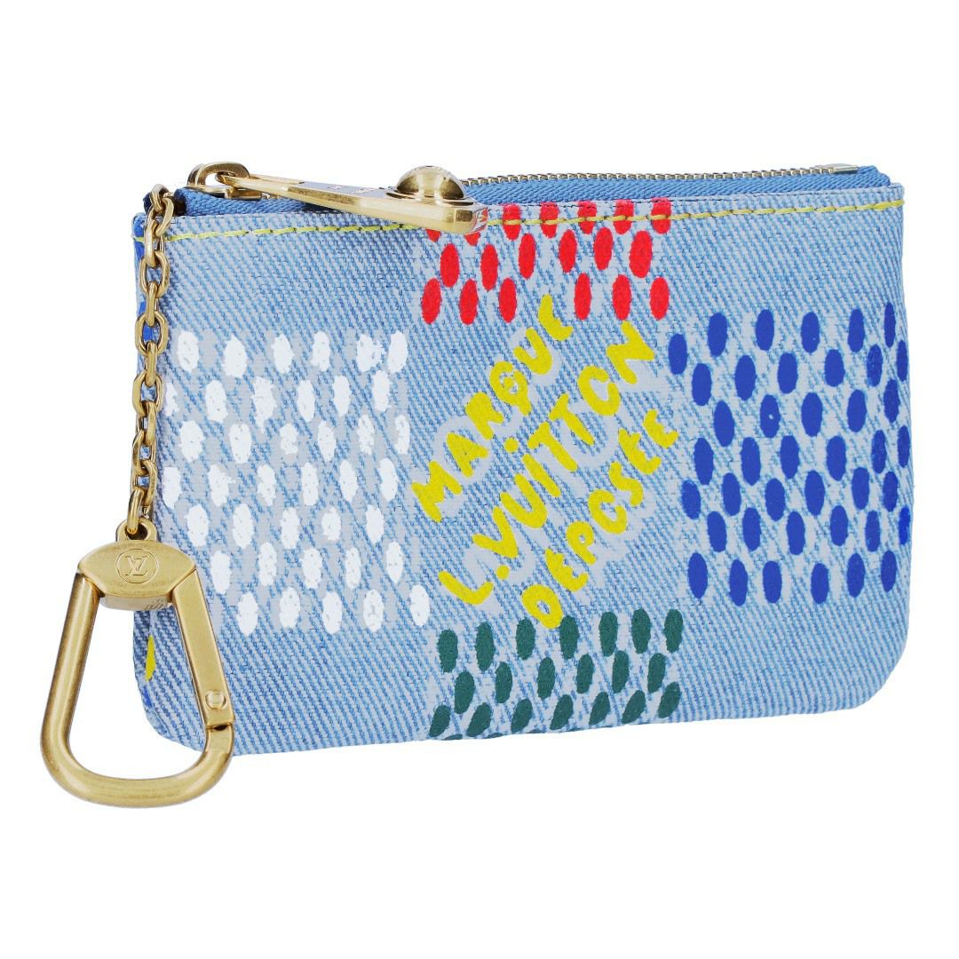 ルイヴィトン LOUIS VUITTON コインケース N00188 LV バーズ･ダミエ デニム ポシェット・クレ