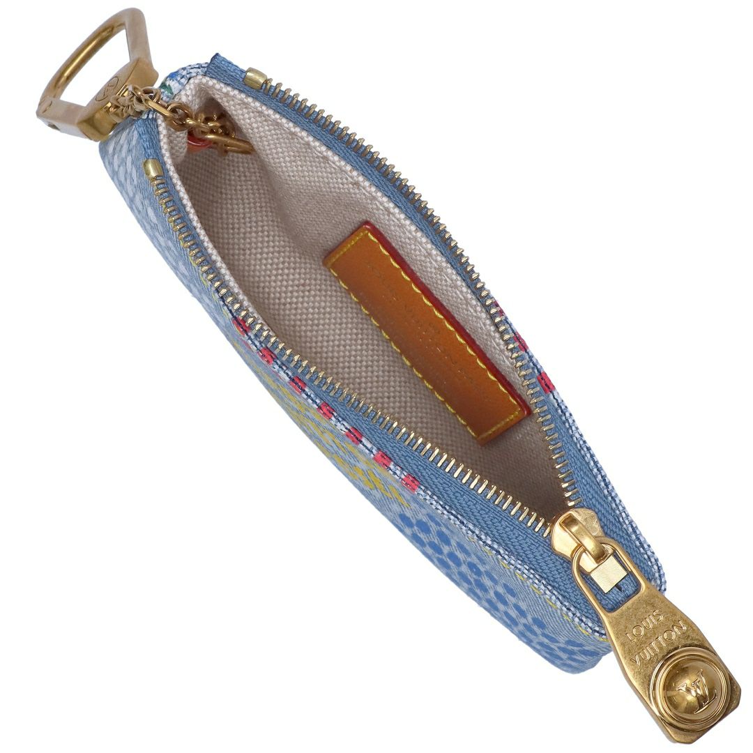 ルイヴィトン LOUIS VUITTON コインケース N00188 LV バーズ･ダミエ デニム ポシェット・クレ