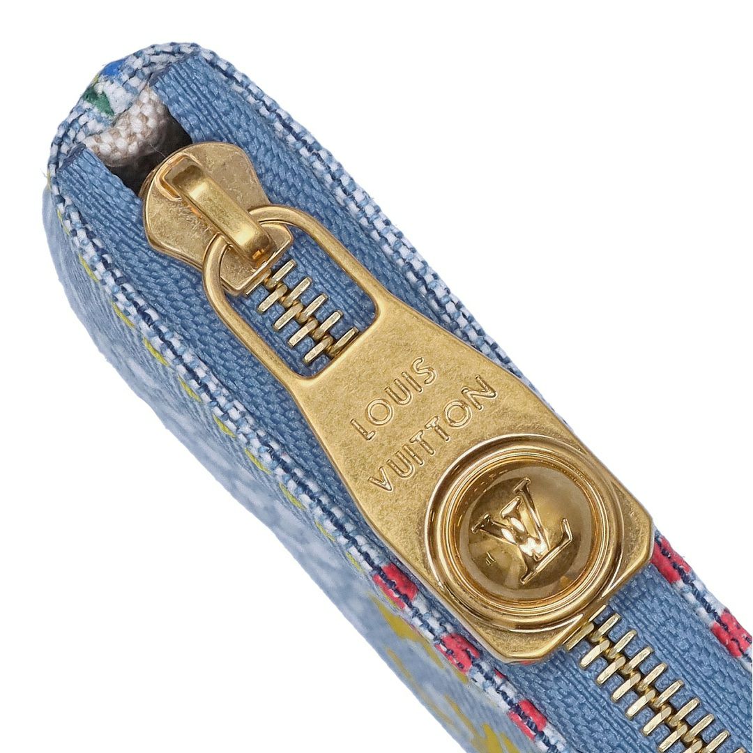 ルイヴィトン LOUIS VUITTON コインケース N00188 LV バーズ･ダミエ デニム ポシェット・クレ