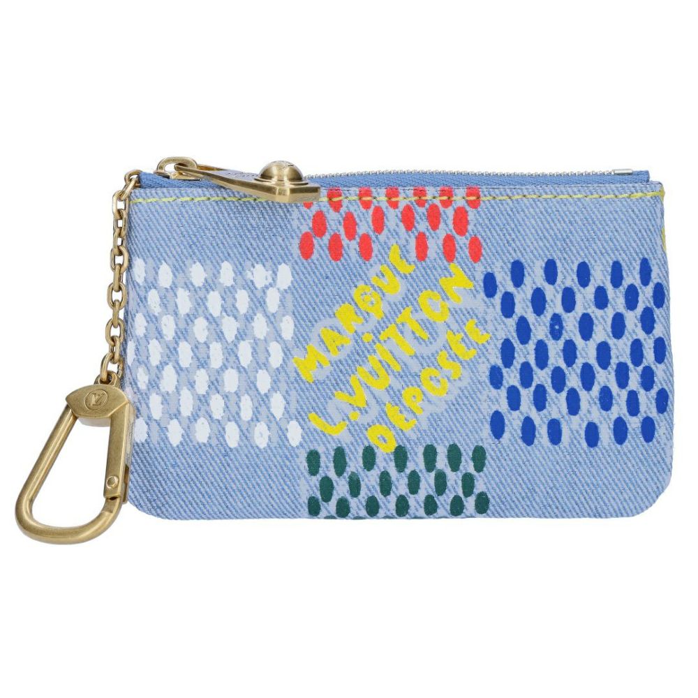 ルイヴィトン LOUIS VUITTON コインケース N00188 LV バーズ･ダミエ デニム ポシェット・クレ
