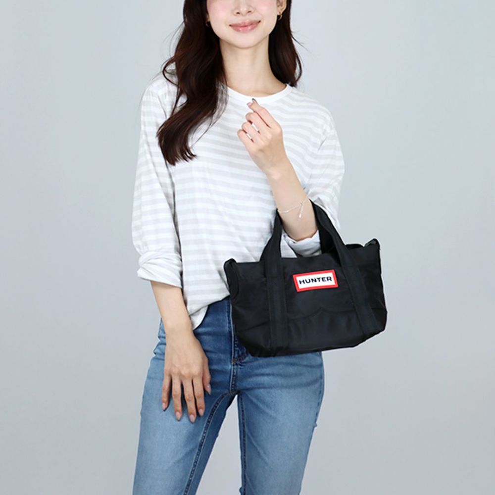 ハンター HUNTER 2WAYバッグ NYLON MINI TOP CLIP TOTE UBS1203KBM BLK BLACK ブラック