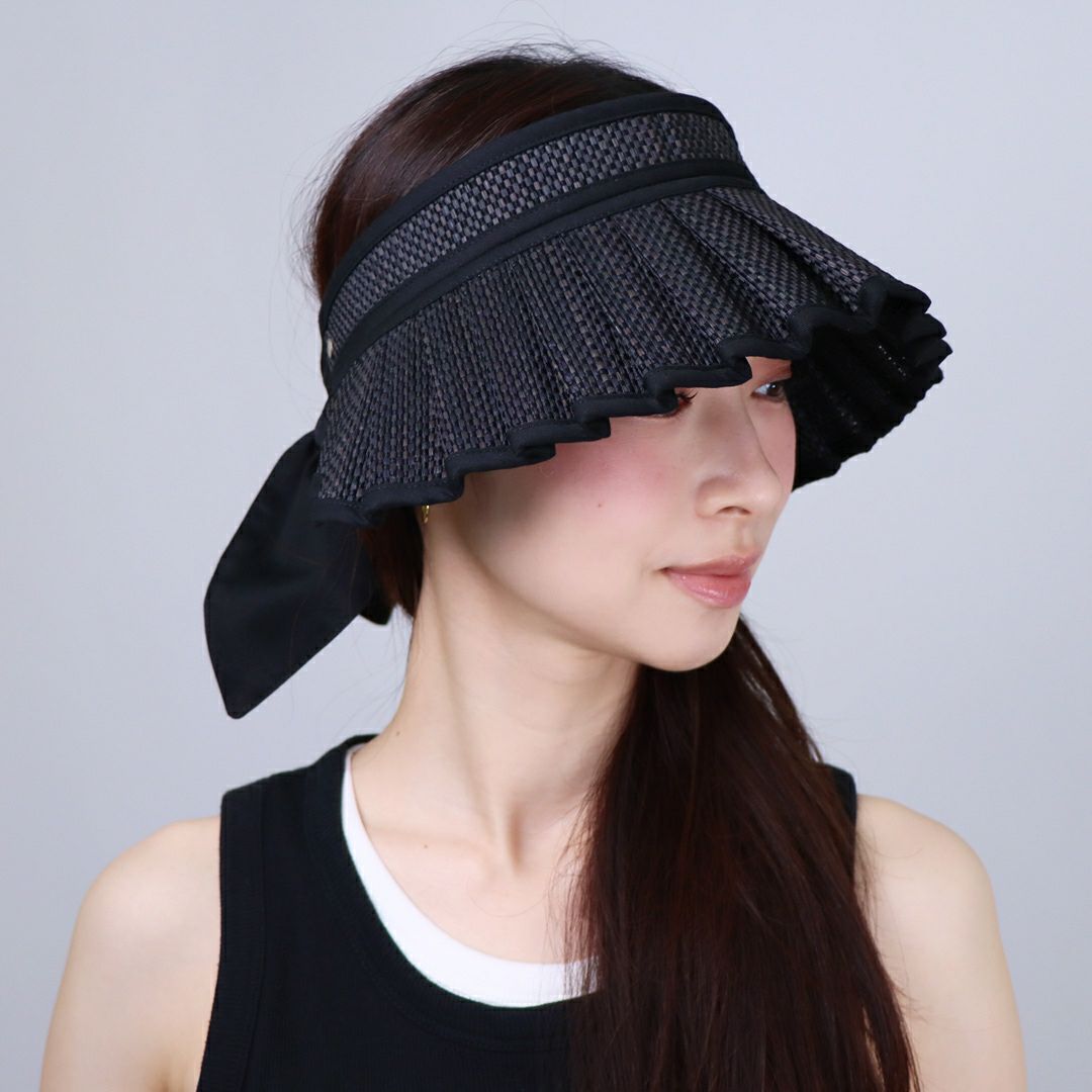 ローナマーレイ LORNA MURRAY 帽子 バイザー ストローハット CABANA SUN VISOR POSITANO 麦わら帽子 サンバイザー