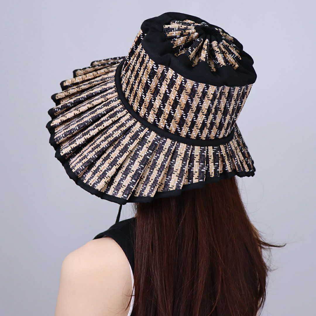 ローナマーレイ LORNA MURRAY 帽子 ストローハット 麦わら帽子 LUXE SHELL HAT ROMA MAXI バイザー サンハット